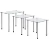 Image de Tables Gigognes 3 Pcs Transparent Verre Trempé Vidaxl