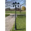 Image de vidaXL Lampadaire de jardin 3 bras 230 cm Vert foncé/Noir Aluminium 40243