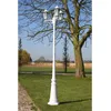 Image de Lampadaire De Jardin 3 Bras 215 Cm Blanc Aluminium Vidaxl