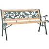 Image de Banc De Jardin 122 Cm Bois Vidaxl