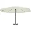 Image de Parasol Blanc Aluminium 500 Cm Vidaxl