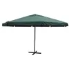 Image de Parasol Vert Aluminium 500 Cm Vidaxl