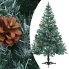 Image de Arbre De Noël Artificiel Avec Pommes De Pin 150 Cm Vidaxl
