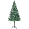 Image de Arbre De Noël Artificiel Avec Pommes De Pin 180 Cm Vidaxl
