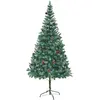 Image de Arbre De Noël Artificiel Avec Pommes De Pin 210 Cm Vidaxl
