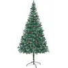 Image de vidaXL Arbre de Noël artificiel avec pommes de pin 210 cm