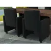 Image de Chaises À Manger Lot De 2 Noir Similicuir Vidaxl
