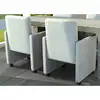 Image de Chaises À Manger Lot De 2 Blanc Similicuir Vidaxl