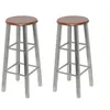 Image de vidaXL Lot de 2 Tabourets de Bar Chaise de Pub Siège de Bistrot Meuble de Salle à Manger Cuisine Salon Maison Intérieur 60562