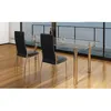 Image de vidaXL Chaises à manger lot de 2 noir similicuir 60569