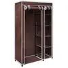 Image de Garde-robe Tissu Marron Vidaxl