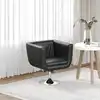 Image de Chaise De Bar Noir Similicuir Vidaxl