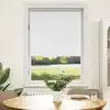 Image de Store Enrouleur Occultant 124,4 X 175 Cm, Largeur Du Tissu 120 Cm, Blanc Vidaxl