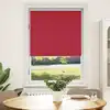 Image de Store Enrouleur Occultant 124,4 X 175 Cm, Largeur Du Tissu 120 Cm, Rouge Vidaxl
