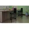 Image de Tabourets De Bar Lot De 4 Noir Similicuir Vidaxl