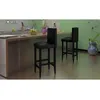 Image de Tabourets De Bar Lot De 6 Noir Similicuir Vidaxl