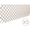 Image de vidaXL Clôture en treillis de saule 5 pcs 180x90 cm 140395