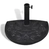 Image de vidaXL Socle de parasol demi-rond Résine