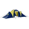 Image de vidaXL Tente de camping 9 personnes Bleu et Jaune