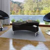 Image de Table Basse À Forme Réglable Noir Brillant Vidaxl