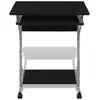 Image de Vidaxl bureau d'ordinateur compact avec plateau à clavier noir 20051