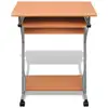 Image de Vidaxl bureau d'ordinateur avec plateau à clavier coulissant marron 20052