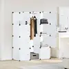 Image de Armoire Modulaire 9 Compartiments 109x36,5x143 Cm Blanc Vidaxl