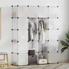 Image de Armoire Modulaire 14 Compartiments Blanc 37 X 146 X 180,5 Cm Vidaxl