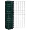 Image de vidaXL Clôture euro Acier 25 x 12 m Vert 140580