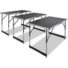 Image de vidaXL Table à coller 3 pcs pliable Hauteur réglable
