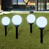 Image de Lampes D'allée À Led 4 Pcs 15 Cm Avec Piquet De Sol Vidaxl