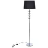 Image de vidaXL Lampe de Sol à Long Pied 4 Boules de Décoration Noir Lampe de Chevet 240903
