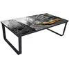 Image de Table Basse Avec Dessus De Table Rectangulaire Vidaxl