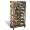 Image de vidaXL Bibliothèque multicolore 3 étagères et 2 portes Bois récupéré 240947