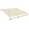 Image de vidaXL Tissu de remplacement pour auvent couleur crème 580x295 cm polyester 141015