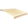 Image de Tissu D'auvent Jaune Tournesol/blanc 3x2,5 M (cadre Non Inclus) Vidaxl