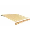 Image de vidaXL Tissu dauvent Jaune tournesol/blanc 4 x 3 m (cadre non inclus) 141017