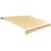 Image de Tissu D'auvent Jaune Tournesol/blanc 6 X 3 M (cadre Non Inclus) Vidaxl