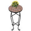 Image de vidaXL Table dappoint Mosaïque Terre cuite 41127