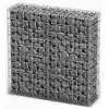 Image de Panier De Gabion Avec Couvercle Fil Galvanisé 100x100x30 Cm Vidaxl