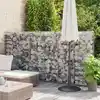 Image de Panier De Gabion Avec Couvercle Fil Galvanisé 150x100x30 Cm Vidaxl