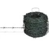 Image de vidaXL Fil barbelé Vert Rouleau de 100 m