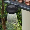 Image de vidaXL Lampes solaires 6 pcs pour clôture gouttière Noir 41180