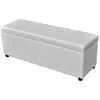 Image de vidaXL Banc long de rangement Bois Blanc