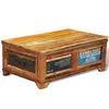 Image de vidaXL Table basse avec espace de rangement vintage Bois recyclé