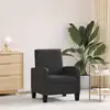 Image de Fauteuil Noir Similicuir Vidaxl