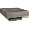 Image de Table Basse Carrée Marron Foncé Bois Massif De Manguier Vidaxl