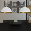 Image de Plafonnier 2 Pcs Hauteur Réglable Semi-sphérique Blanc Vidaxl