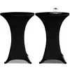 Image de Housse De Table Ø 70 Cm Noir Extensible 2 Pcs Vidaxl