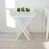Image de Table D'appoint Avec Plateau Blanc Vidaxl